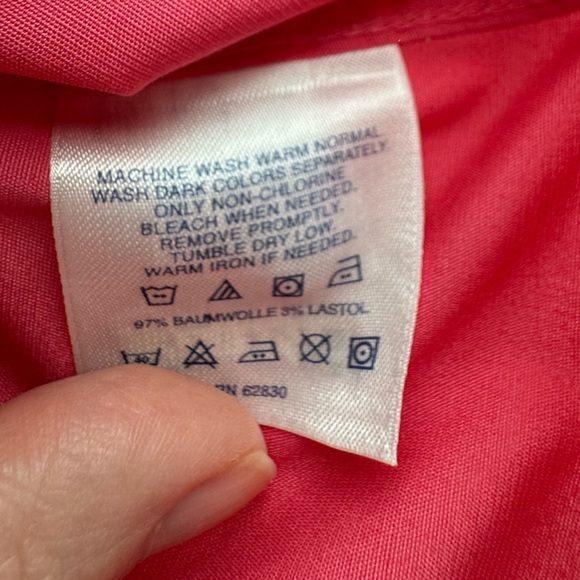 Lands’ End Pink Button Down Shirt Size Small - Picture 8 of 12